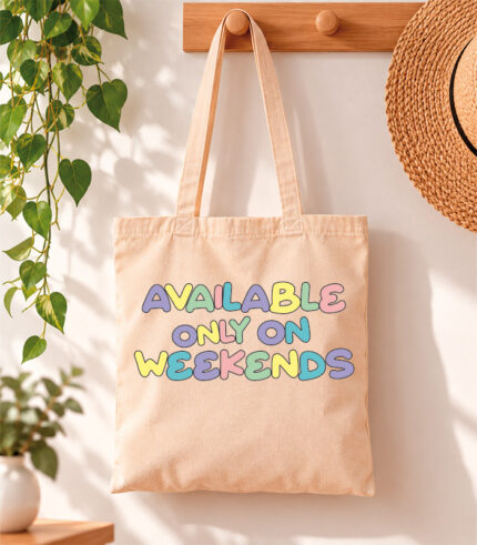 Tote Bag Available only on weekends