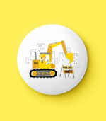 Construction Numbers Pin