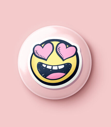 Face Heart Pin