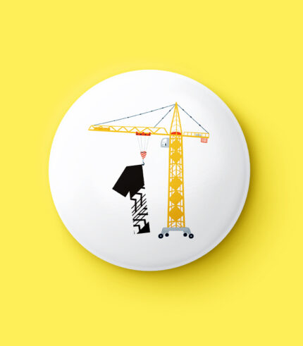 Construction Numbers Pin