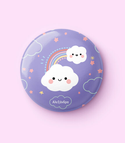 Cute Girl Cloud Party Pin