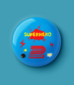 Superhero Numbers Pin