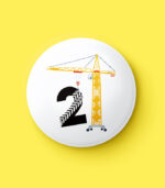 Construction Numbers Pin