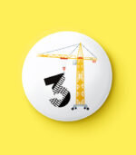 Construction Numbers Pin