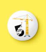 Construction Numbers Pin