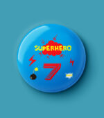 Superhero Numbers Pin