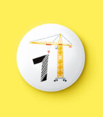 Construction Numbers Pin