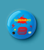 Superhero Numbers Pin