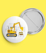 Construction Numbers Pin