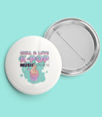 Chill & Love K-POP Pin