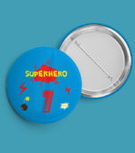 Superhero Numbers Pin