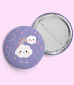 Cute Girl Cloud Party Pin