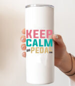 Keep calm and pedal on – Ποτήρι Θερμός 600ml