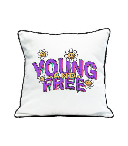 Young and free pillow case