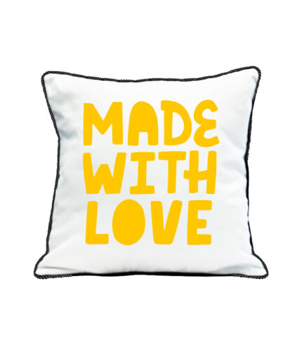 Made with love pillow case