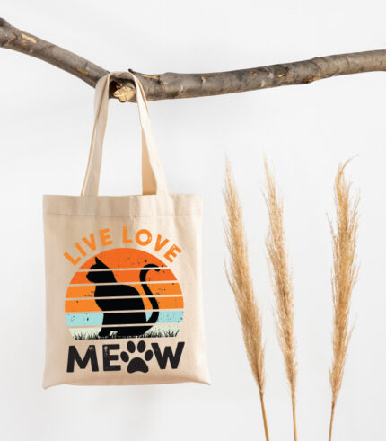 Live Love Meow – Tote Bag