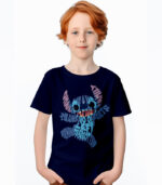 stitch Boy Tshirt navy