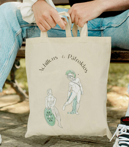 Achilleus & Patroclos Tote bag