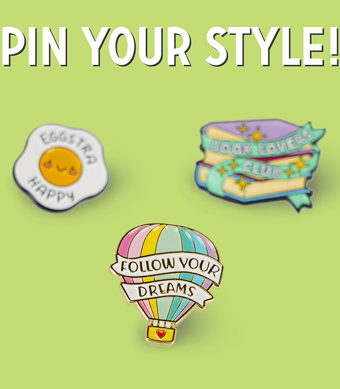 Legami Enamel Metal Pin Your Style! - Follow Your Dreams