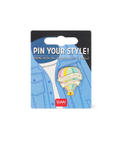 Legami Enamel Metal Pin Your Style! - Follow Your Dreams