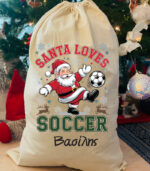 Santa loves soccer