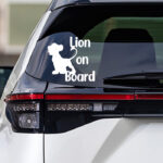 Lion on Board Sticker
