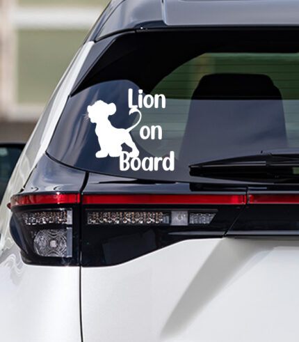 Lion on Board Sticker