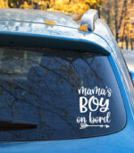 Mama's boy on board Sticker