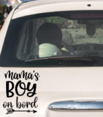 Mama's boy on board Sticker