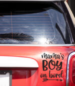 Mama's boy on board Sticker