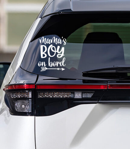 Mama's boy on board Sticker