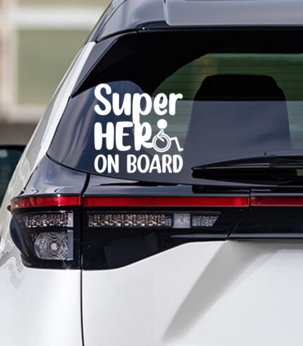 Super Hero on Board Sticker