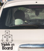 Triplets on Board Little Bear Sticker