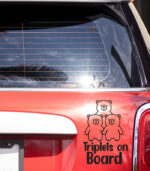 Triplets on Board Little Bear Sticker