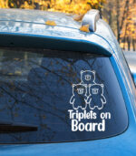 Triplets on Board Little Bear Sticker