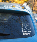 Twins on Board Sticker
