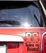 Twins on Board Sticker