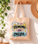 Tote Bag Υπομονή και όνειρα