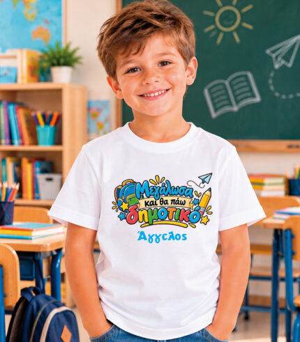 Παιδικό T-shirt Μεγάλωσα και θα πάω δημοτικό