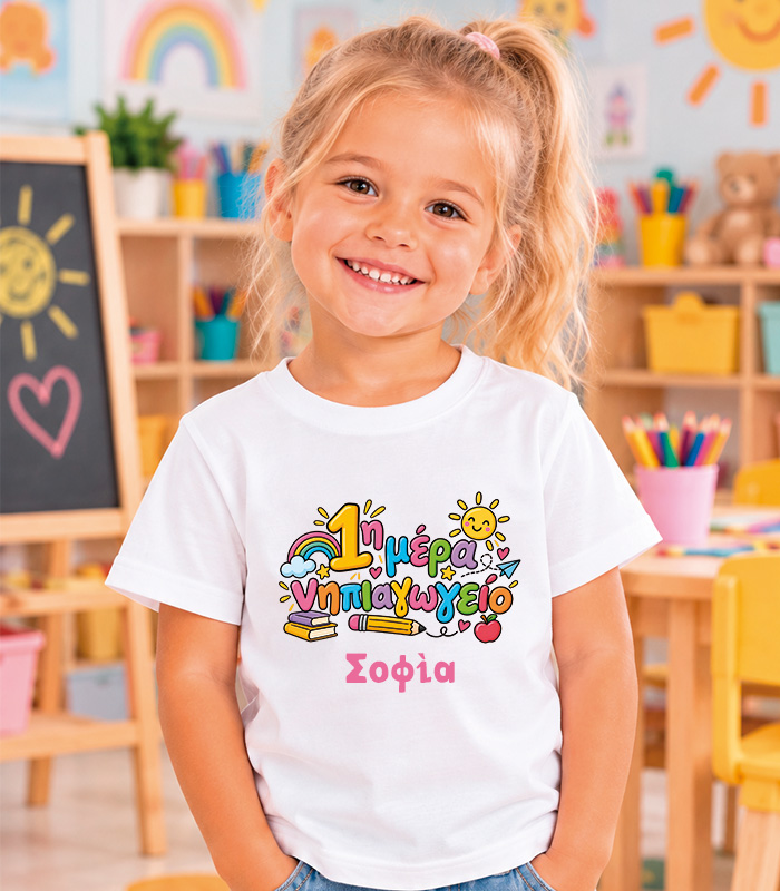 Παιδικό T-shirt 1η μέρα νηπιαγωγείο