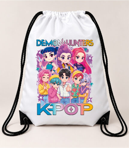 Τσάντα Πλάτης με Κορδόνια – K-pop Huntrix
