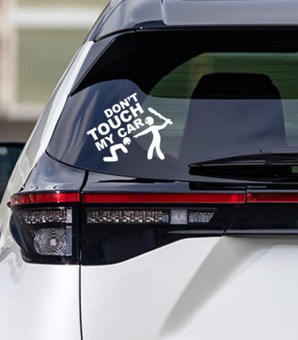 Don't touch my car sticker