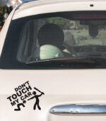 Don't touch my car sticker