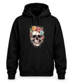 Φούτερ με Κουκούλα – Floral Skull
