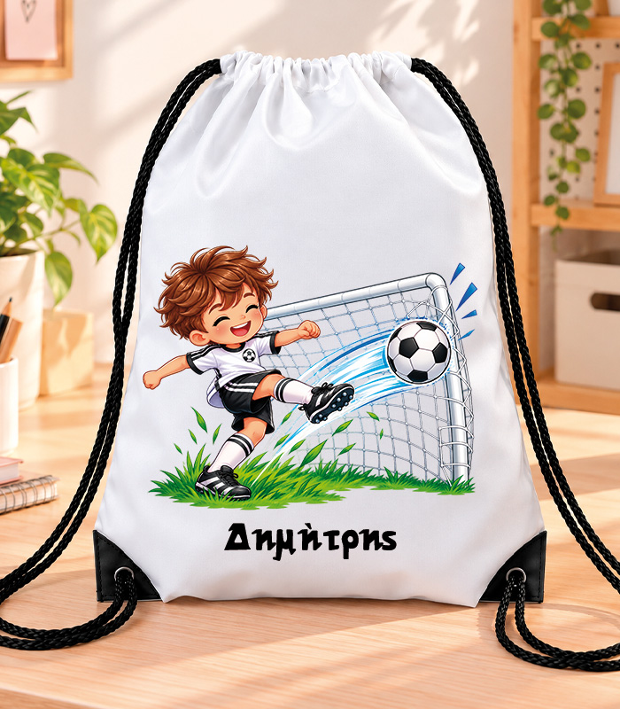 Τσάντα Πλάτης με Κορδόνια – Ποδόσφαιρο