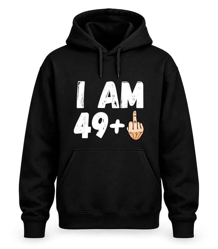 Φούτερ με Κουκούλα – I am 49 plus one