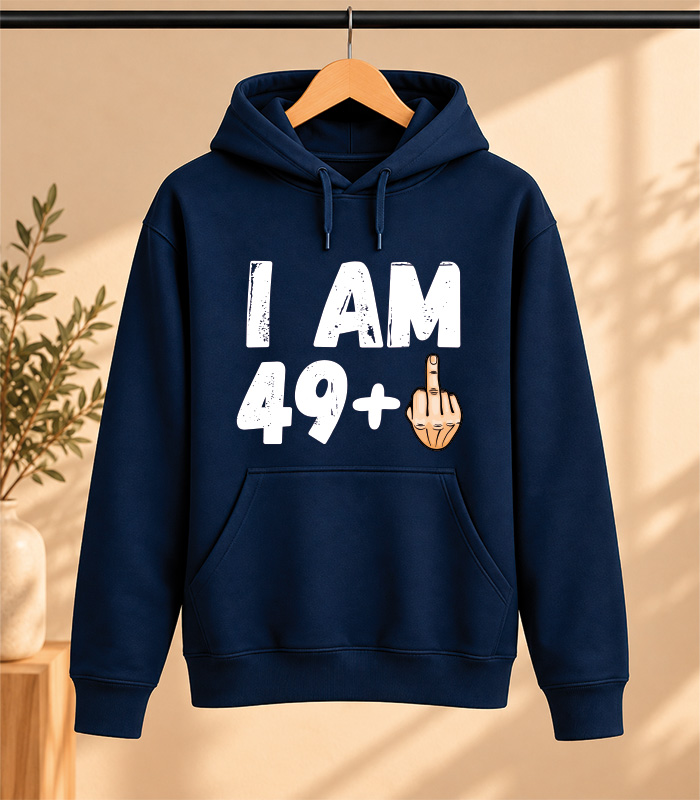 Φούτερ με Κουκούλα – I am 49 plus one
