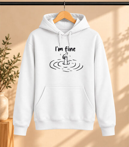 Φούτερ με Κουκούλα –I'm fine