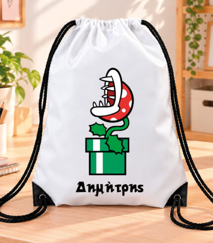 Τσάντα Πλάτης με Κορδόνια – Super Mario