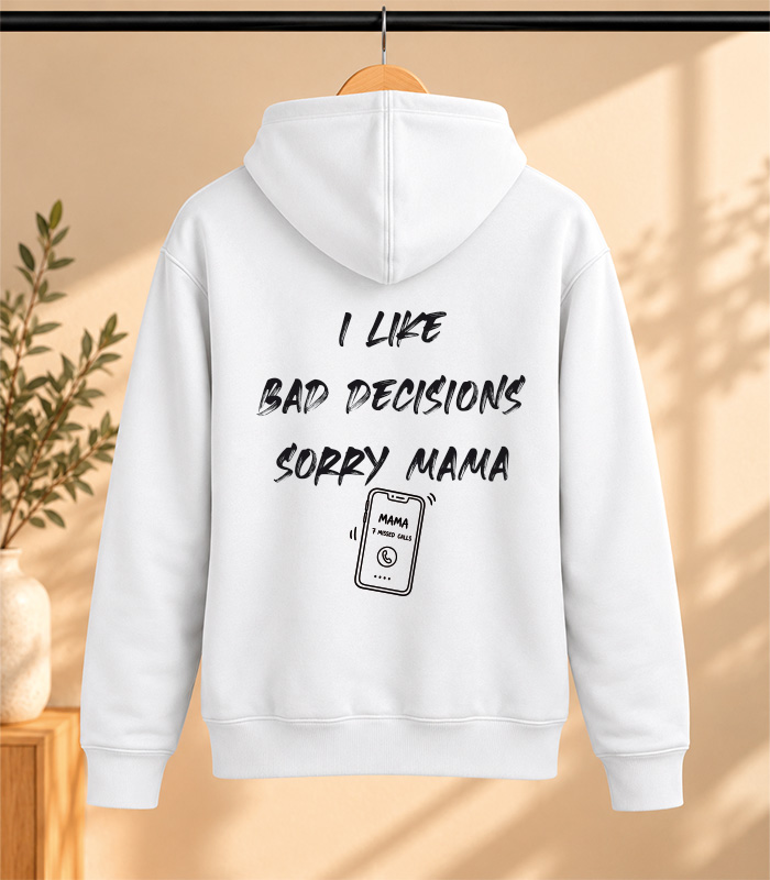Φούτερ με Κουκούλα – Sorry mama